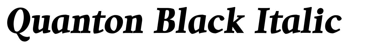 Quanton Black Italic